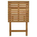 Set kopshti Elijie-Lazio, 3 copë, dru natyral akacie 50x50x70cm - Image 4