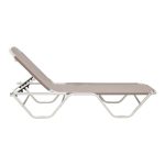 Dessie mbështetëse 5-vendëshe  alumini moka tekstile e stivueshme 56x188x30cm - Image 2