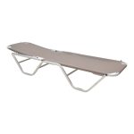 Dessie mbështetëse 5-vendëshe  alumini moka tekstile e stivueshme 56x188x30cm - Image 3