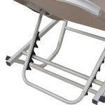 Dessie mbështetëse 5-vendëshe  alumini moka tekstile e stivueshme 56x188x30cm - Image 5