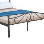 Shtrati Yorick metal i zi, 140x190x99cm - Image 4