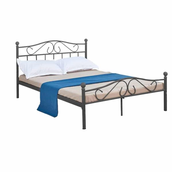 Shtrati Yorick metal i zi, 140x190x99cm