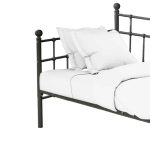 Divan me shtrat Havelock, metal i zi 90x190x98cm - Image 3