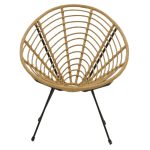 Kolltuku Naoki  pe kembe e zeze natyrale-metal 78x74x87cm - Image 4