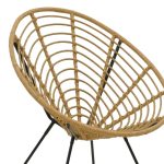 Kolltuku Naoki  pe kembe e zeze natyrale-metal 78x74x87cm - Image 6