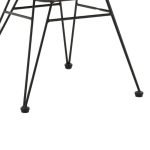 Kolltukë Naoki  me jastëk pe metalik natyral-zi 62x62x70cm - Image 6