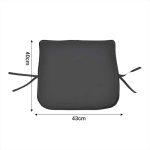 Jastëk për karrige Pildo, stof ngjyrë e zezë 43x40x3cm - Image 4