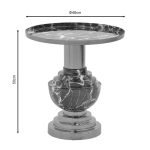 Tavolinë anësore Cogent Inart, metal i zi-ari D46x50cm - Image 4