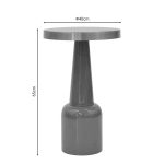 Tavolinë anësore Easyful Inart, metal ngjyrë molle-ari, D40x65cm - Image 3