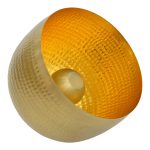 Llambë dyshemeje Lightie Inart, E27 metal ngjyrë ari, D35x33cm - Image 2