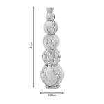 Vazo Lopel Inart, metal i zi-ari D26x87cm - Image 4