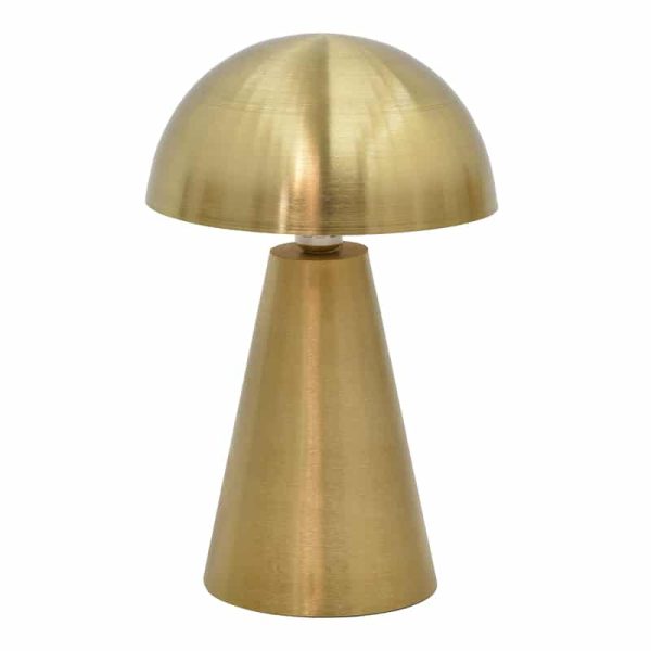 Llambë tavoline Whity Inart, E27 metal ngjyrë ari, D31x49cm