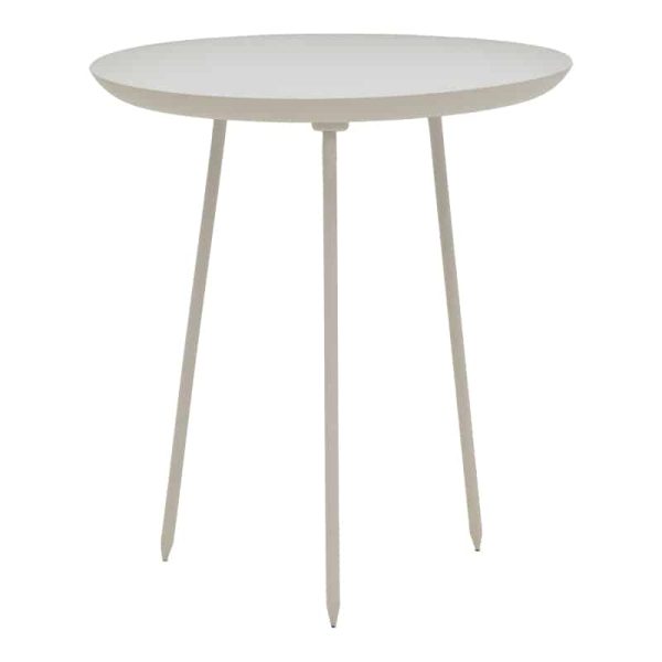 Tavolinë anësore Flaz Inart, ngjyrë e bardhë D46x50cm