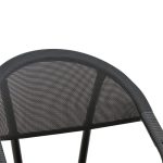 Karrige Isaia, alumin dhe tekstl i zi, 57x57x83cm - Image 5