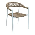 Kolltuku Fagen  stiv i bardhë alumini-tekstilen natyral 56x60x78cm