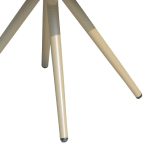 Kompensatë Hillly  dhe tavolinë alumini në ngjyrë shampanje D100x75cm - Image 3