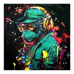 Pikturë muri në kanavacë Monkey Inart 80x3x80cm