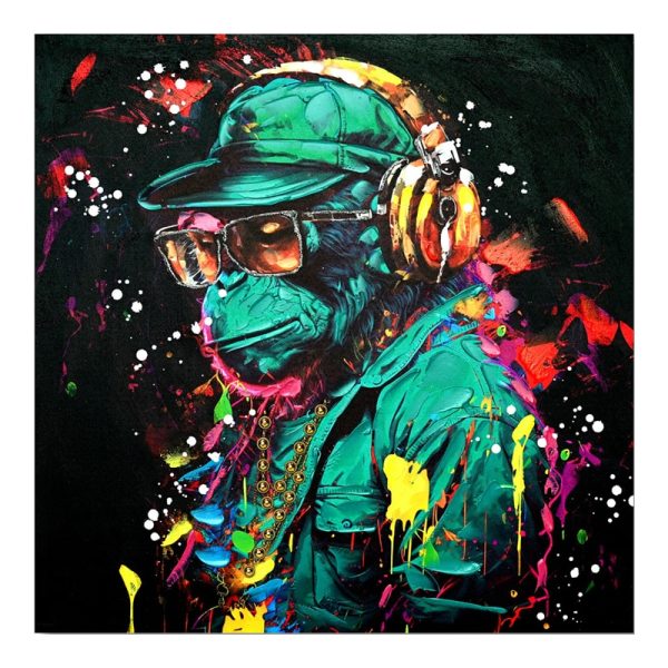 Pikturë muri në kanavacë Monkey Inart 80x3x80cm