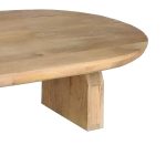 Tavolinë mesi Kane Inart, dru masiv i akacisë në ngjyrë natyrale 110x72x38cm - Image 3