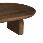 Tavolinë mesi Kane Inart, druri i akacisë së ngurtë, ngjyrë kafe, 110x72x38cm - Image 3