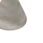 Tavolinë anësore Spello Inart, dru masiv i mangos e bardhë D38x46cm - Image 3