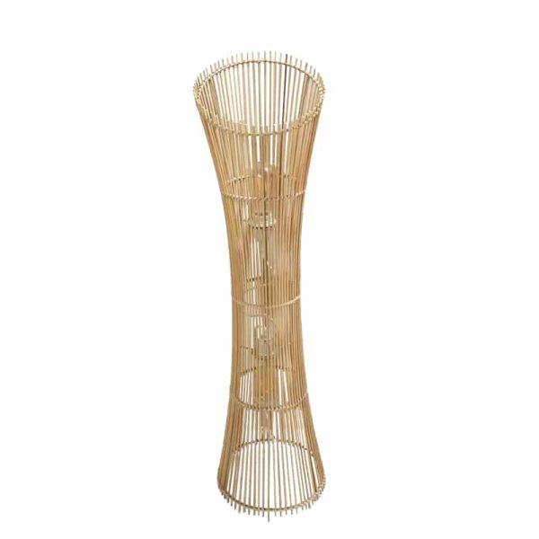 Llambë dyshemeje Gion Inart, E27 bambu ne ngjyre natyrale, D29.5x118cm