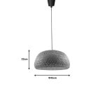 Llambë tavani Karlo Inart, E27 bambu natyrale D45x170cm - Image 3