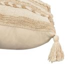 Jastëk Rozi Inart, stof bezhë 45x45x2.5cm - Image 3