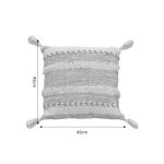 Jastëk Rozi Inart, stof bezhë 45x45x2.5cm - Image 4