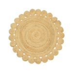 Tepih Voni Inart, jute natyrale 100x100x1cm