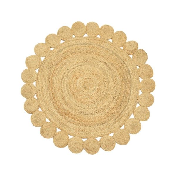 Tepih Voni Inart, jute natyrale 100x100x1cm