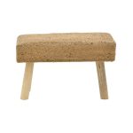 Stool Iolion Inart natyrore dru-jute 60x30x40cm - Image 2
