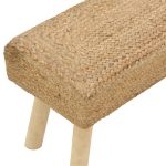 Stool Iolion Inart natyrore dru-jute 60x30x40cm - Image 4