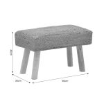 Stool Iolion Inart natyrore dru-jute 60x30x40cm - Image 6