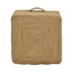 Stool Tresa Inart natyrore 100% jute 40x40x40cm - Image 2
