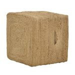 Stool Tresa Inart natyrore 100% jute 40x40x40cm