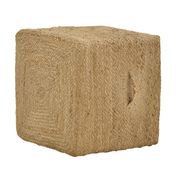 Stool Tresa Inart natyrore 100% jute 40x40x40cm
