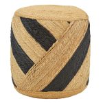 Stool Relous Inart natyrore 100% jute 40x40x40cm