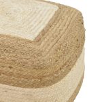 Stol i fryrë Sofian Inart beige 100% jute 40x40x40cm - Image 3
