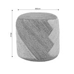 Stool Elision Inart natyrore-beige 100% jute 40x40x40cm - Image 5