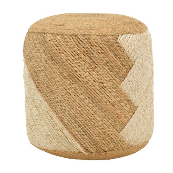 Stool Elision Inart natyrore-beige 100% jute 40x40x40cm
