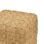 Stool Aropion Inart beige 100% jute 40x40x40cm - Image 2