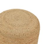 Stool Ovious Inart beige 100% jute 40x40x40cm - Image 2