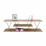 Mobilje televizori Tars, ngjyrë lisi-e zezë 120x30x33cm - Image 2