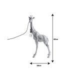 Llambë tavoline Gasbo Inart, E27 rrëshqirë(resinë) ngjyrë ari, 28x15.5x60cm - Image 2