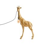 Llambë tavoline Gasbo Inart, E27 rrëshqirë(resinë) ngjyrë ari, 28x15.5x60cm