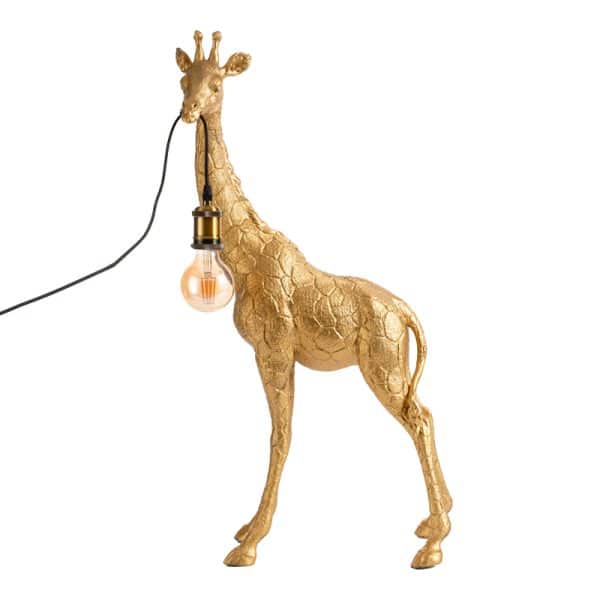 Llambë tavoline Gasbo Inart, E27 rrëshqirë(resinë) ngjyrë ari, 41x24x79cm