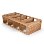 Raft librash Novel Inart, dru masiv akacie 66x35.5x127cm - Image 4