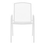 Karrige Pomedon, metal i bardhë i stivueshëm 56x64x87cm - Image 4