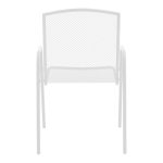 Karrige Pomedon, metal i bardhë i stivueshëm 56x64x87cm - Image 5